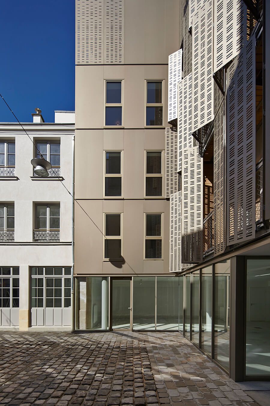Architecture logements, La rue Michel, réhabilitation et reconstruction dans le Marais à Paris - 10