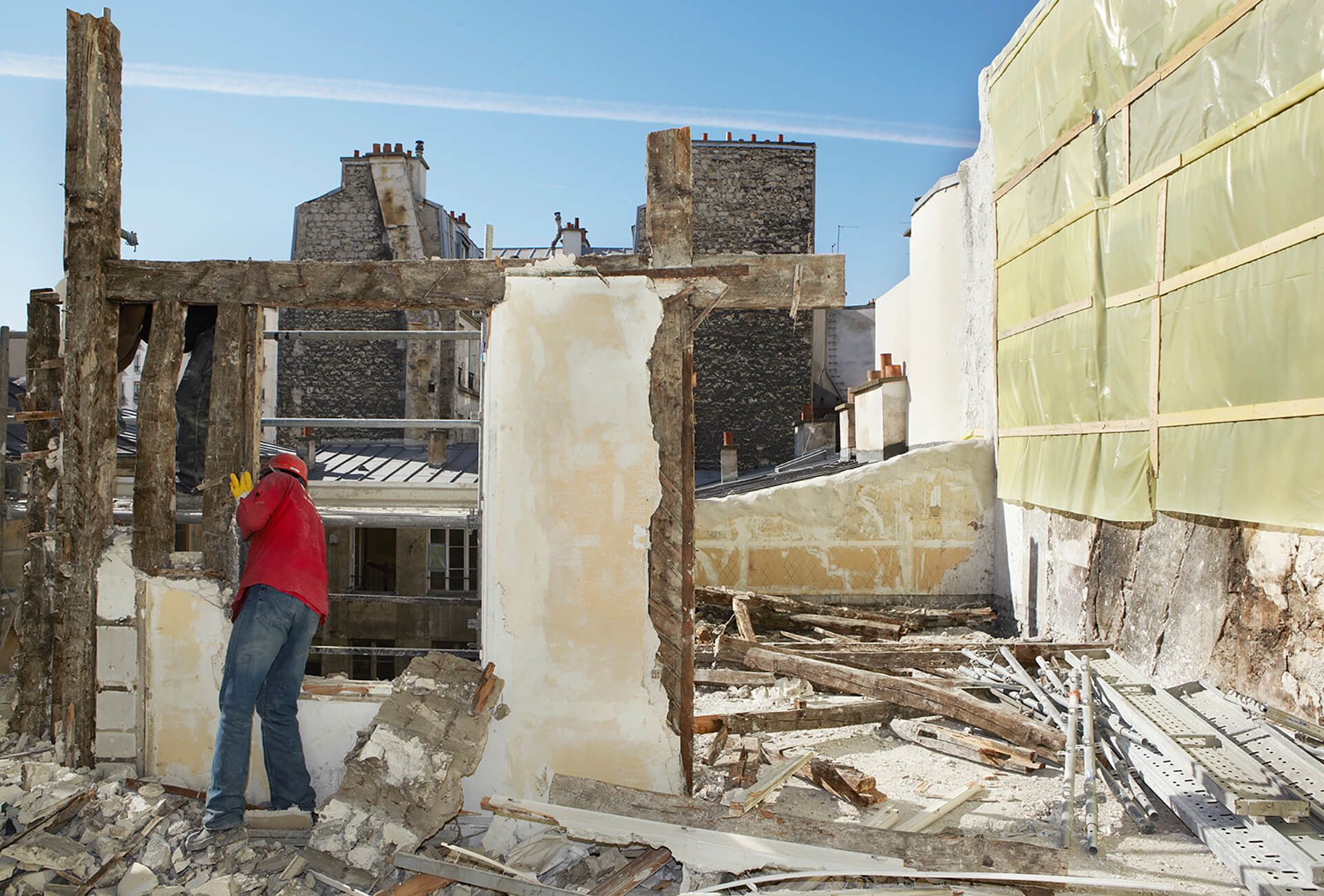 Architecture logements, La rue Michel, réhabilitation et reconstruction dans le Marais à Paris - 20