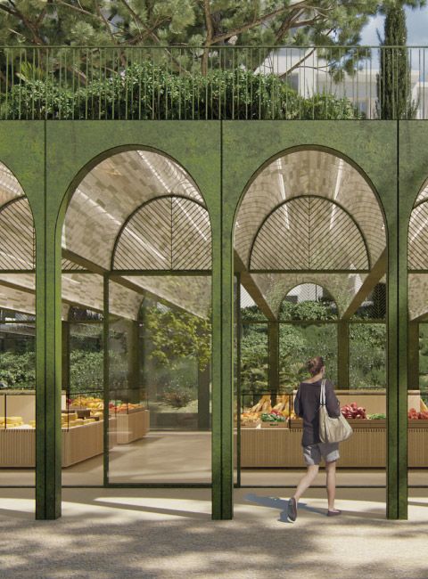 Atelier du Pont - Halle de marché, parking et aménagements urbains - Le Cannet