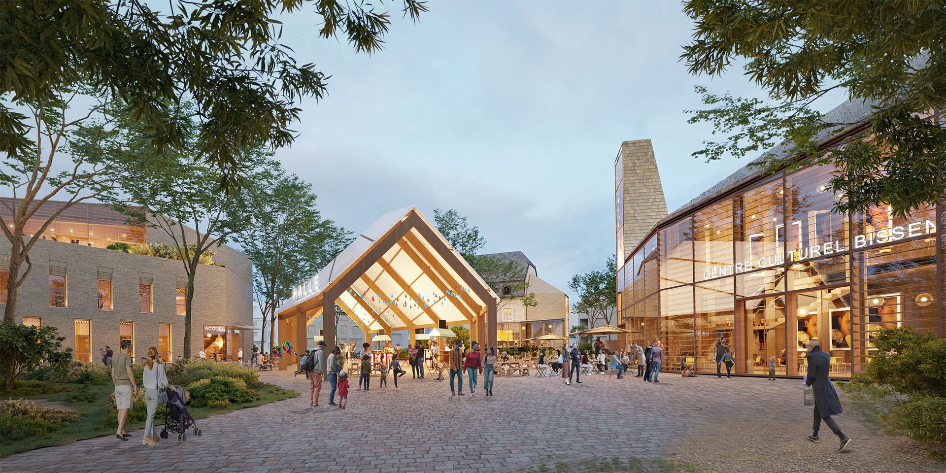 Architecture et urbanisme - Aménagement de la Place de l'immigration à Bissen au Luxembourg