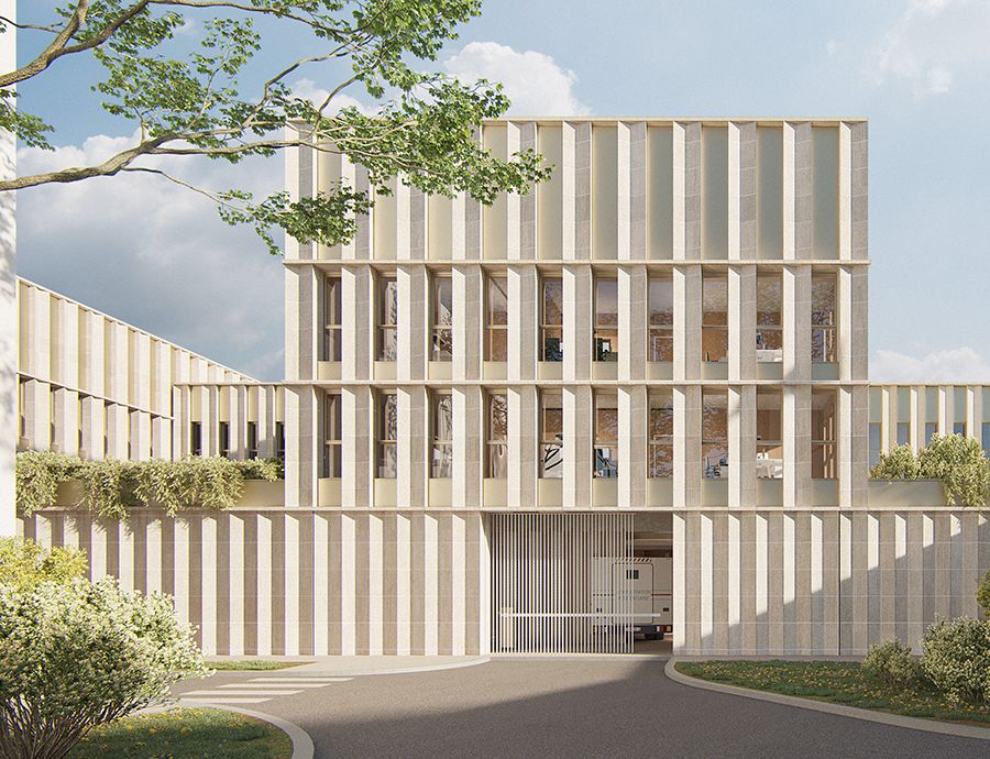 Apij palais de justice, meaux, restructuration, extension, pierre, façade ...