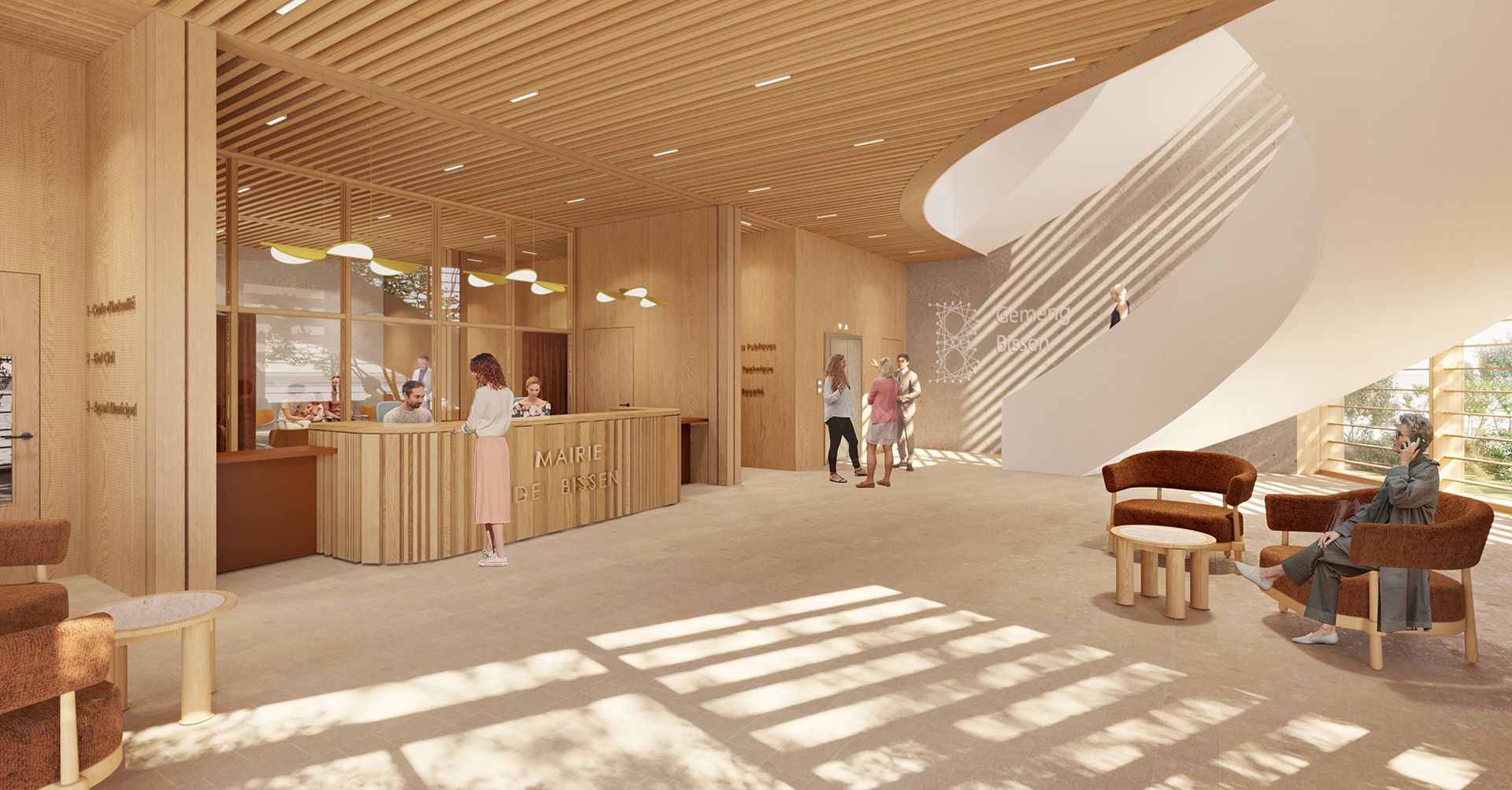 Architecture et urbanisme - Aménagement de la Place de l'immigration à Bissen au Luxembourg