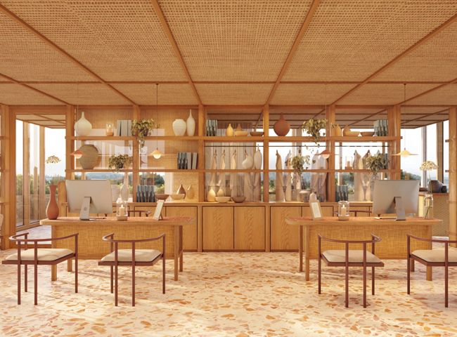 Architecture intérieure, Le Mirage, Hôtel à Bormes-les-Mimosas