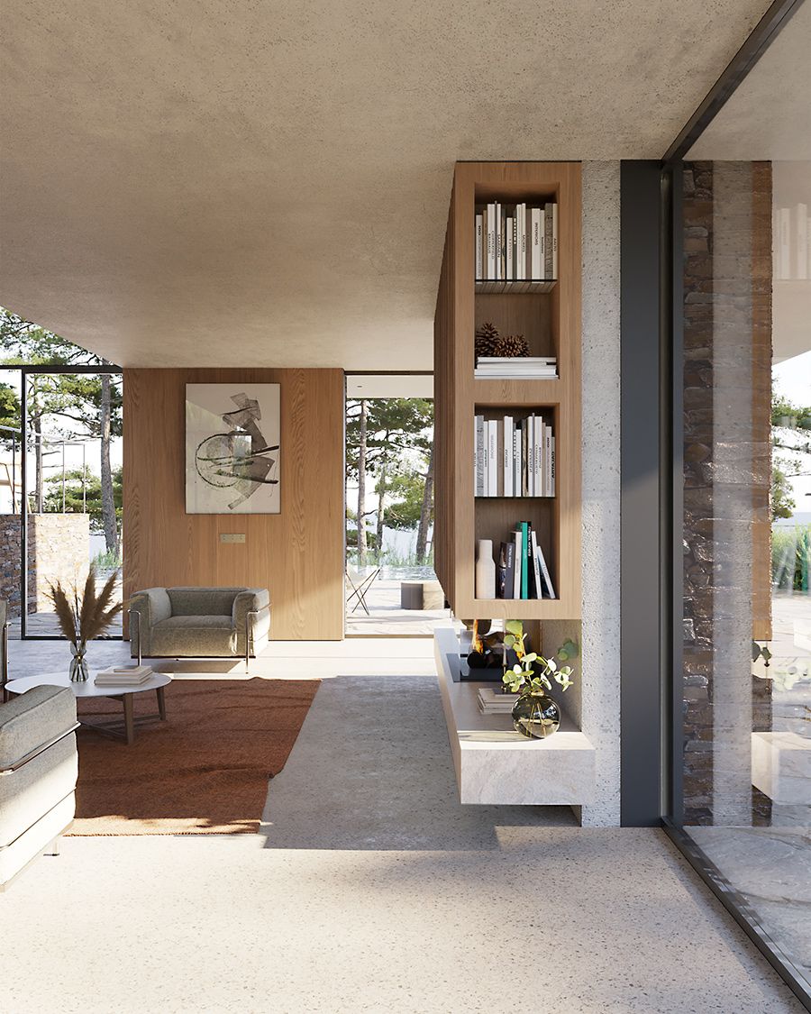 Atelier du Pont - Architecture intérieure - Domaine de Gaou Bénat - Komorebi, construction d'une maison - 16