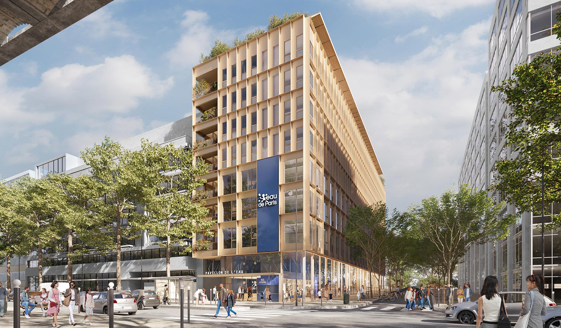 Réhabilitation d'un bâtiment pour le siège d'Eau de Paris - 02