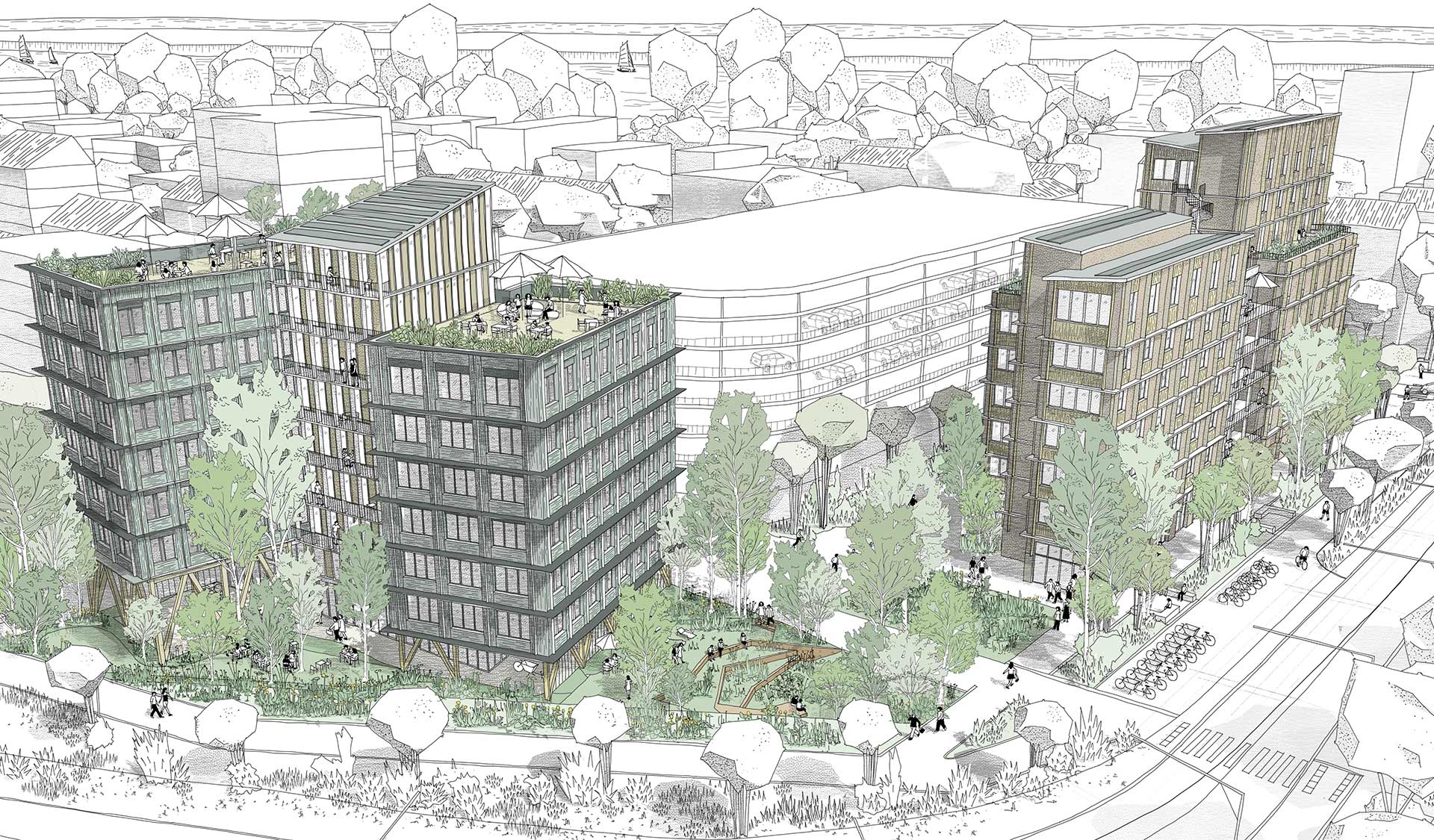 Architecture - Atelier du Pont - ZAC - Bâtiment bas carbone - Pirmil-les-Isles 04