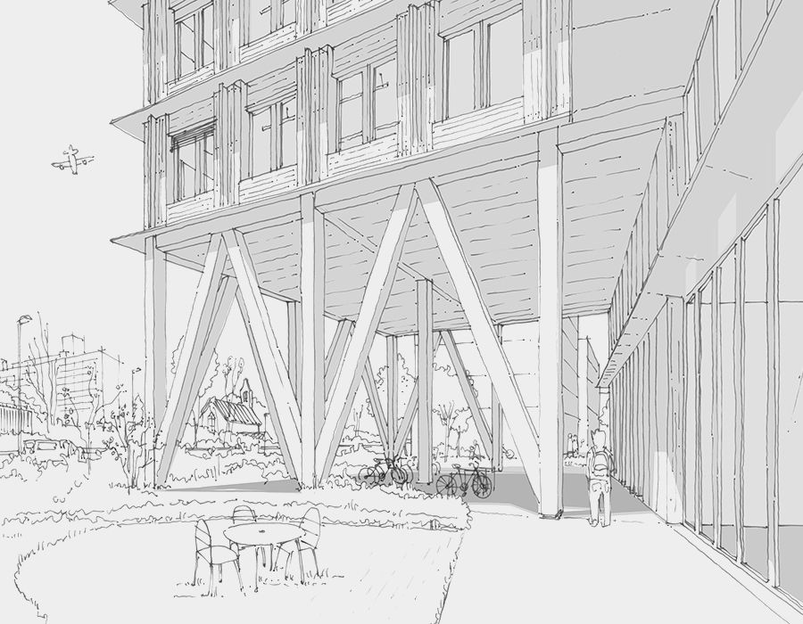 Architecture - Atelier du Pont - ZAC - Bâtiment bas carbone - Pirmil-les-Isles 09