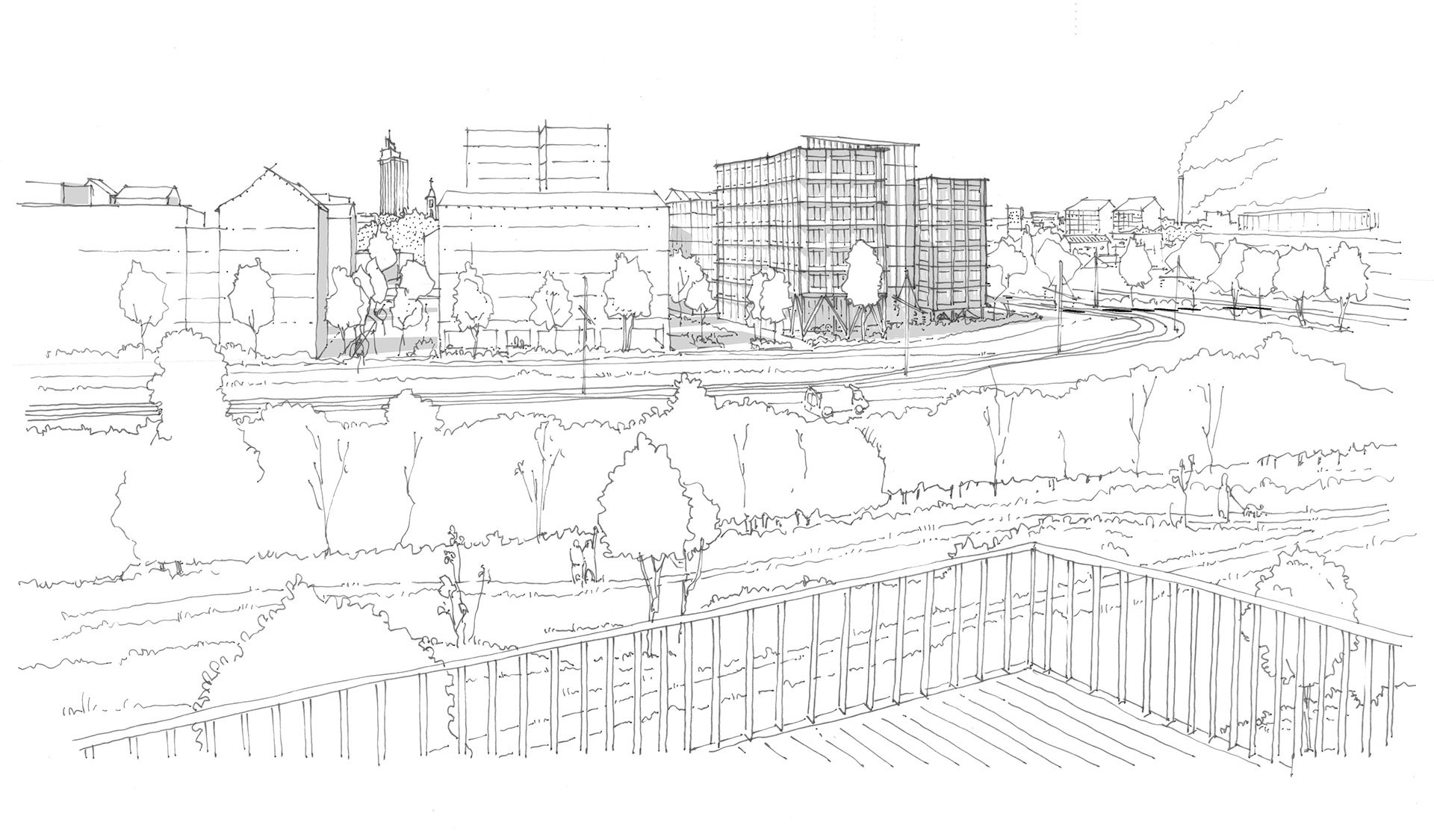 Architecture - Atelier du Pont - ZAC - Bâtiment bas carbone - Pirmil-les-Isles 06