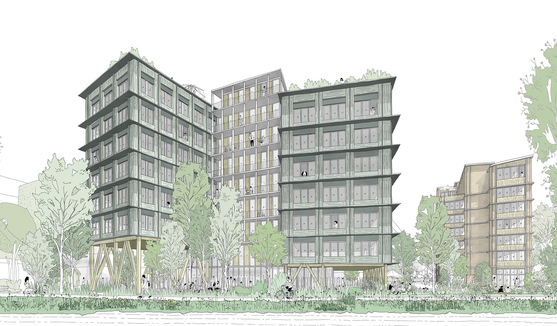 Architecture - Atelier du Pont - ZAC - Bâtiment bas carbone - Pirmil-les-Isles 08