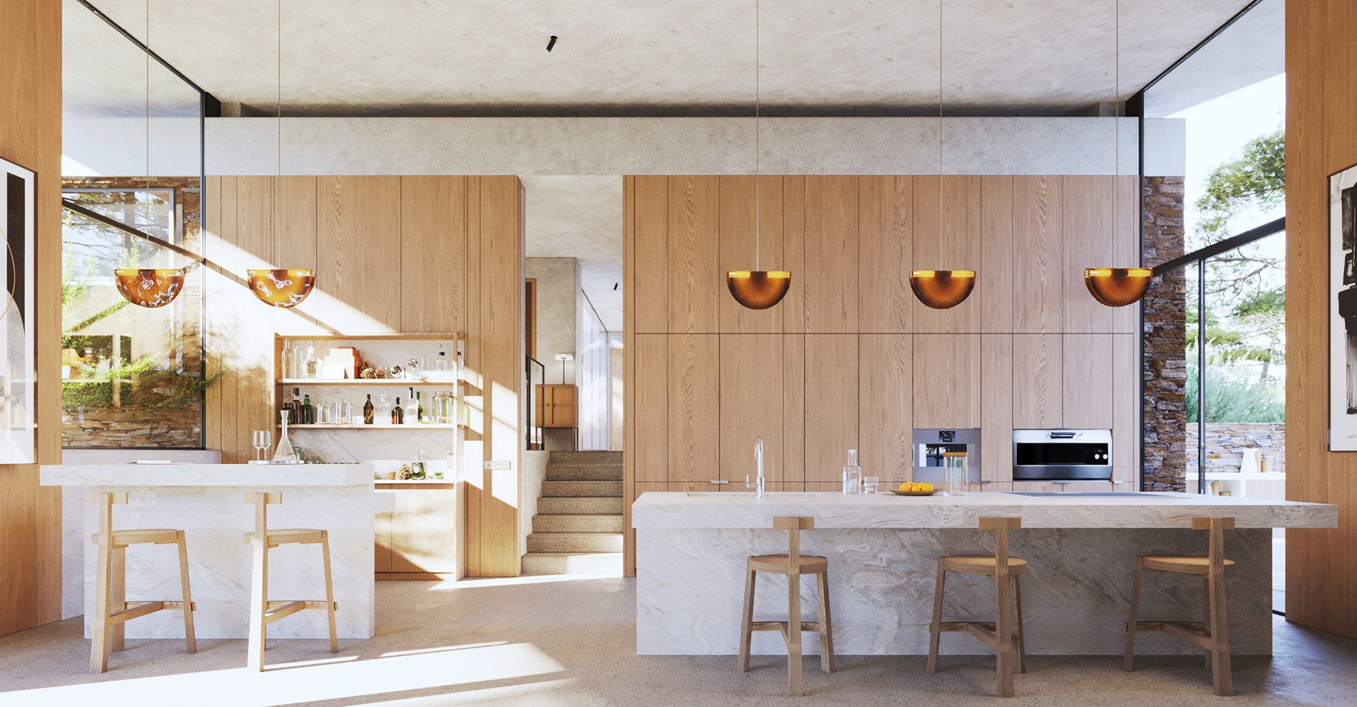 Atelier du Pont - Architecture intérieure - Domaine de Gaou Bénat - Komorebi, construction d'une maison - 13