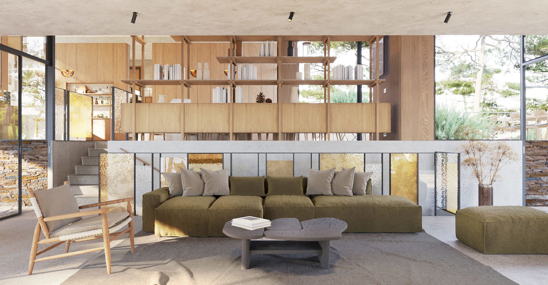 Atelier du Pont - Architecture intérieure - Domaine de Gaou Bénat - Komorebi, construction d'une maison - 20bis