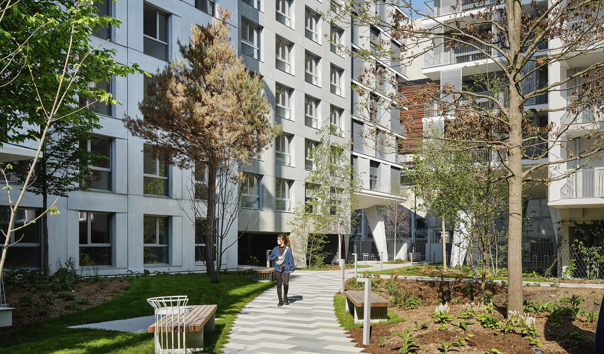 Architecture, Du Pont et Dupont - Logements à Clichy-la-Garenne - 10