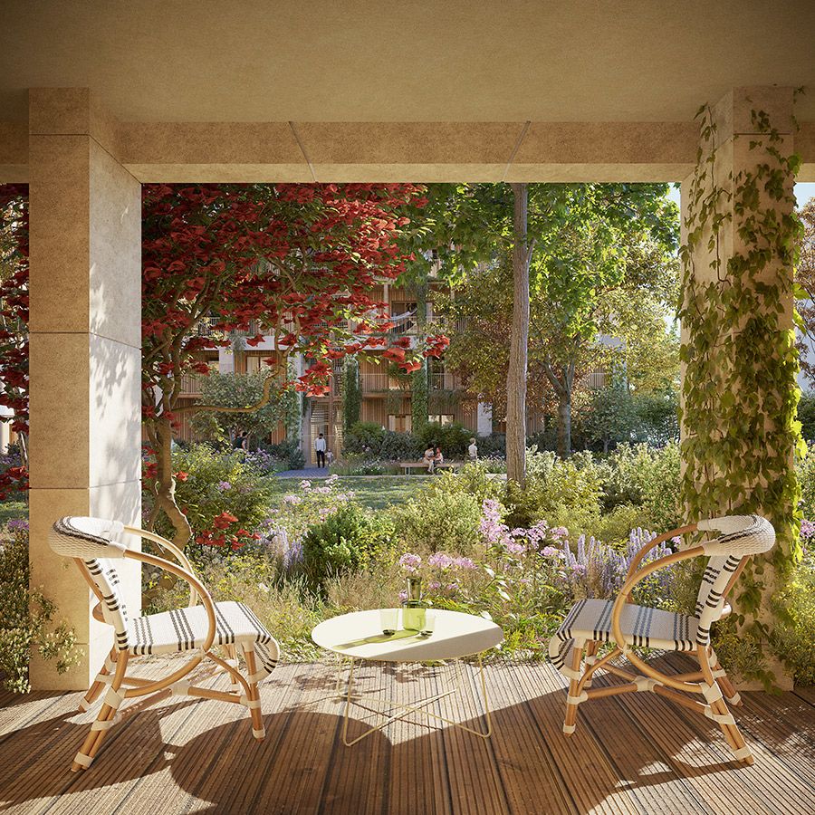 Architecture, Beaux voisins, Logements en bois et pierre massive à Lyon - 10