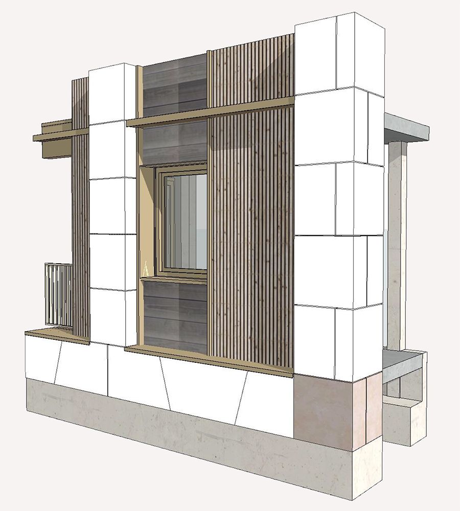 Architecture, Beaux voisins, Logements en bois et pierre massive à Lyon - 21