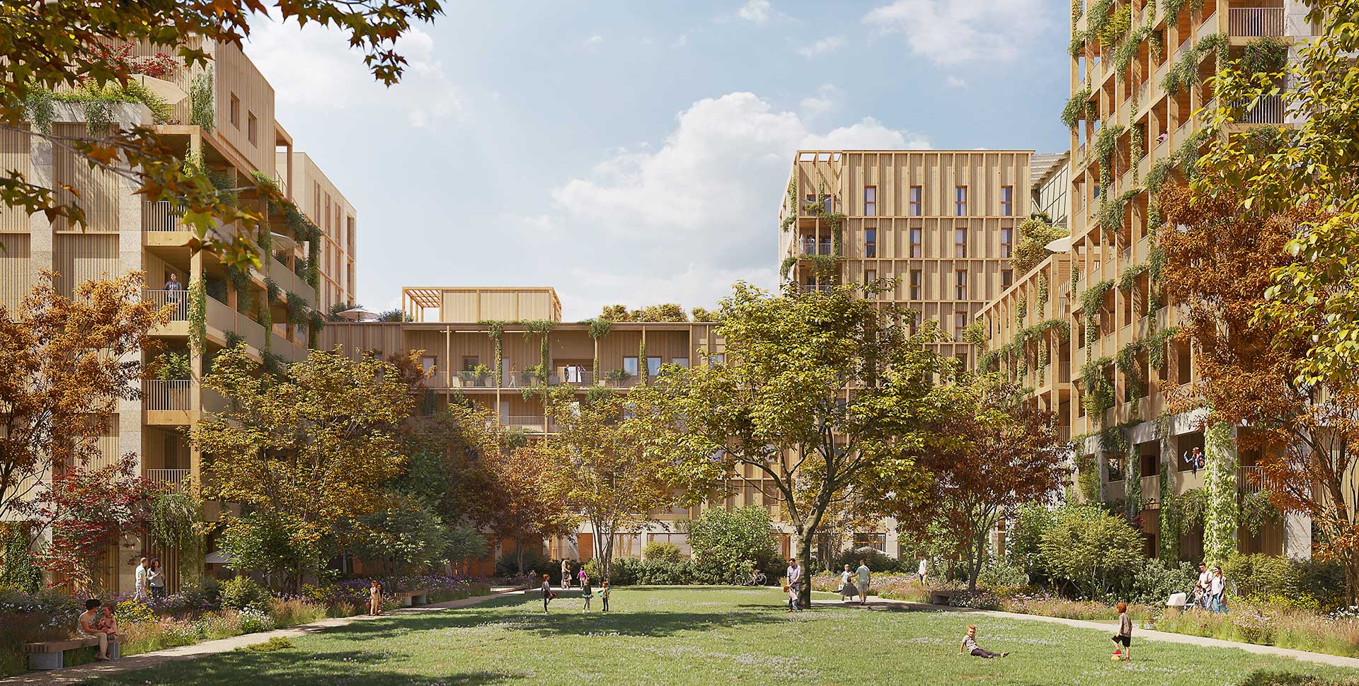 Atelier du Pont - Architecte - Logements en bois et pierre massive à Lyon 