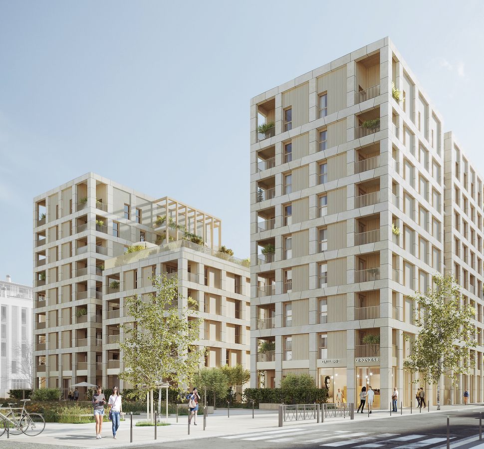 Architecture, Beaux voisins, Logements en bois et pierre massive à Lyon - 3