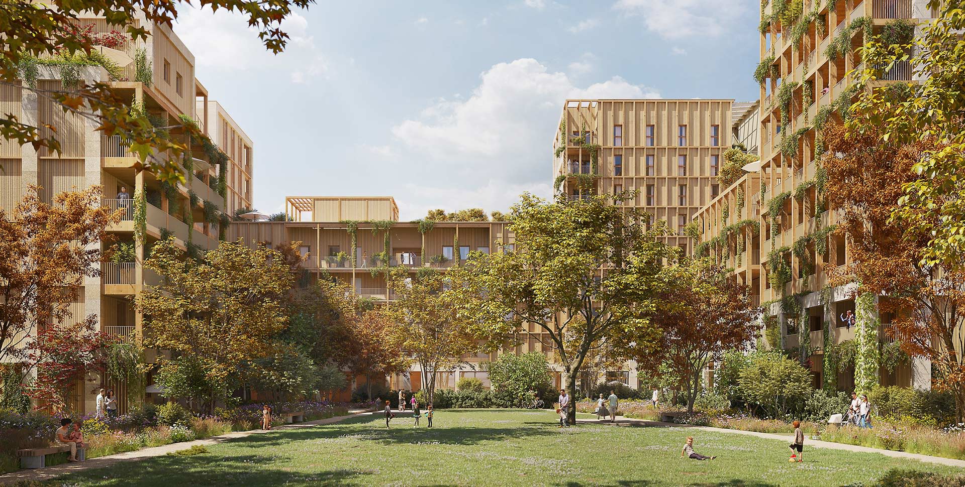Atelier du Pont - Architecte - Logements en bois et pierre massive à Lyon 