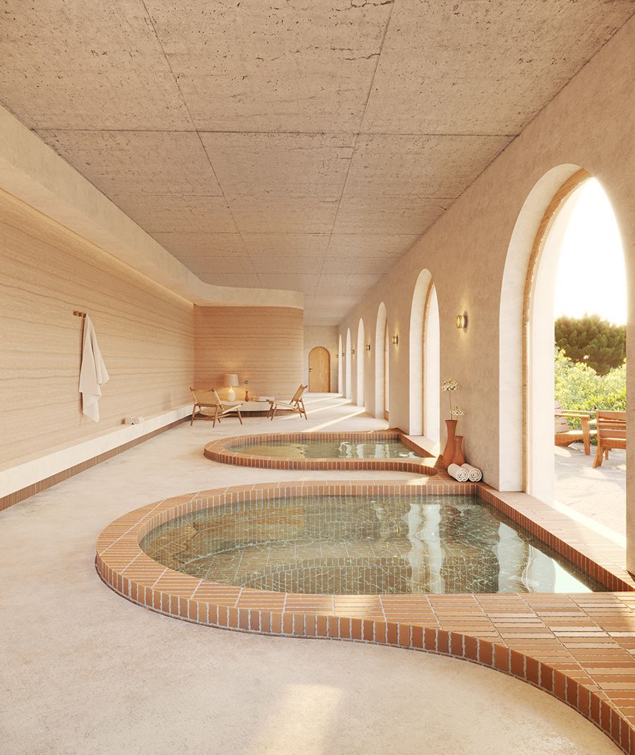 Architecture intérieure, Le Mirage, Hôtel à Bormes-les-Mimosas