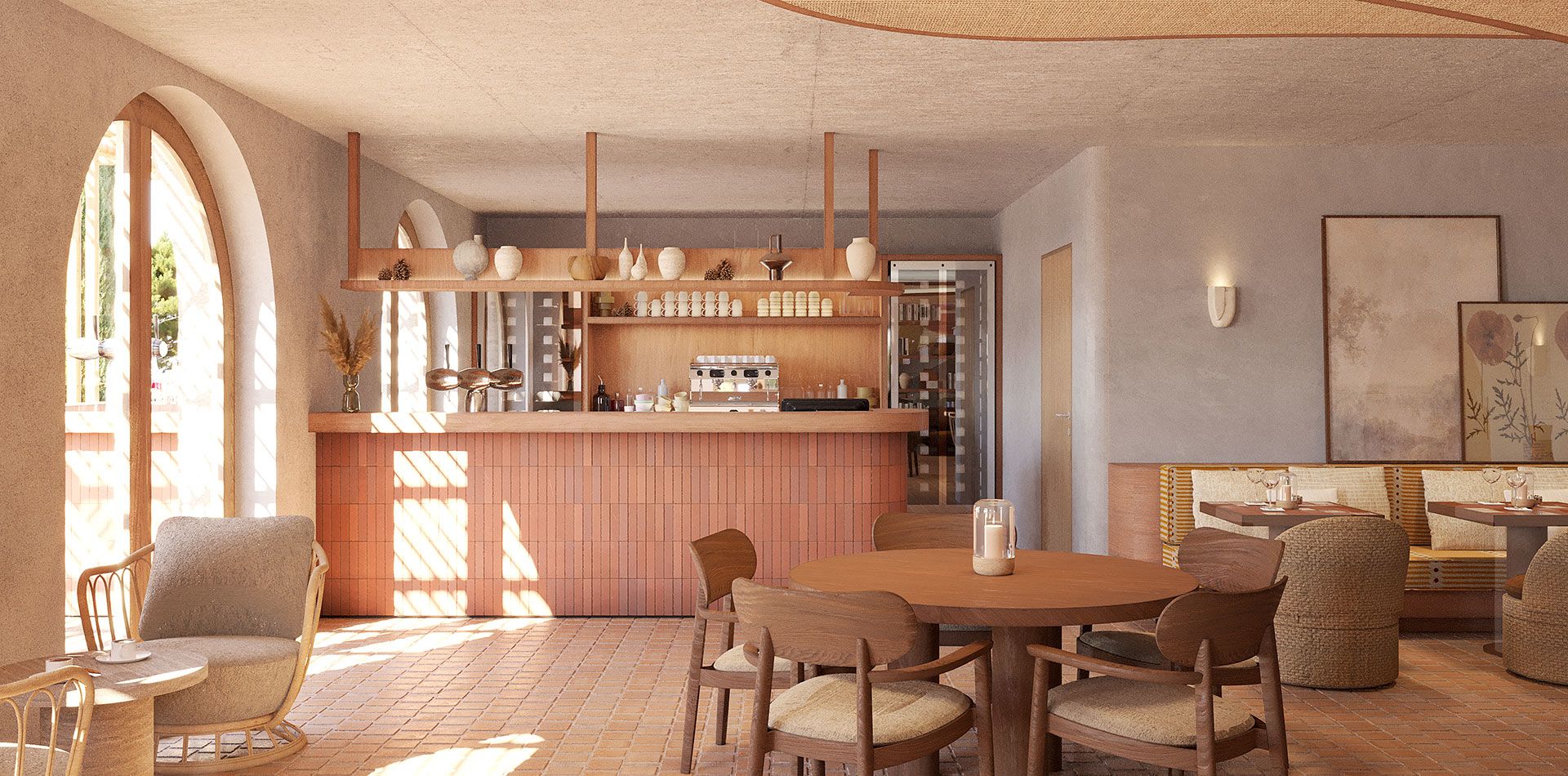 Architecture intérieure, Le Mirage, Hôtel à Bormes-les-Mimosas 08bis