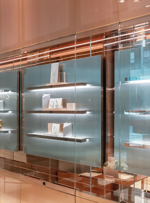 Architecture intérieure, Prisme, Boutique Repossi à Dubaï
