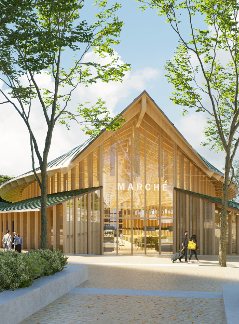 Atelier du Pont - Halle de marché et aménagements urbains - Villeneuve-la-Garenne