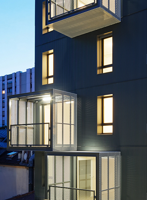Logements rue de Belleville