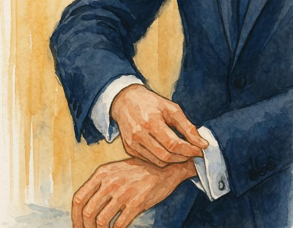 Les détails, un seul par tenue, Le vestiaire du marié : tout ce qui n'est pas le costume