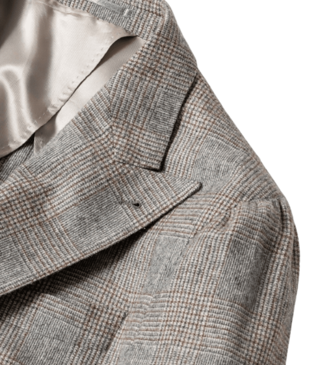 Shoulder construction of a made-to-measure jacket