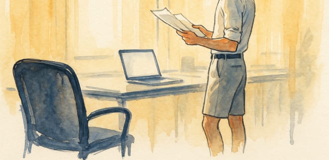 Bureau Décontracté en Été