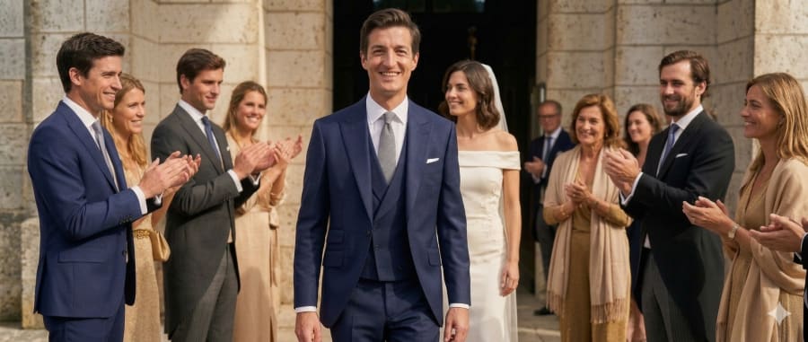 Costume de mariage sur mesure