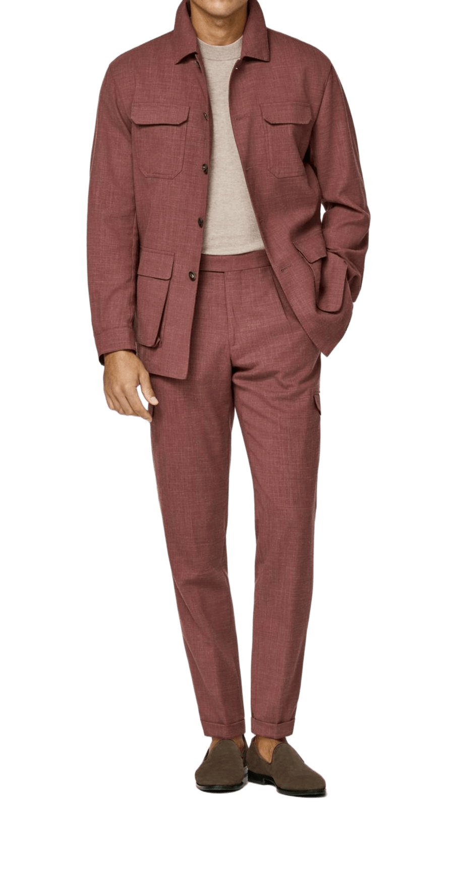 Costume bordeaux sur mesure