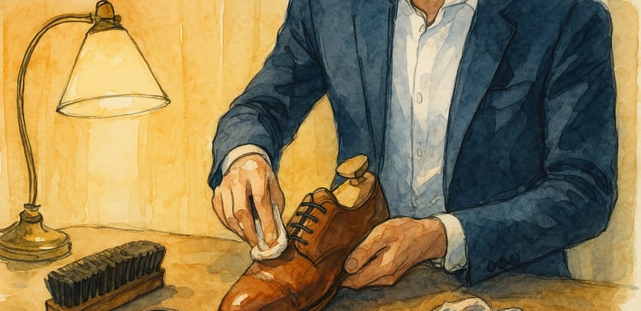 Entretien et patine chaussures