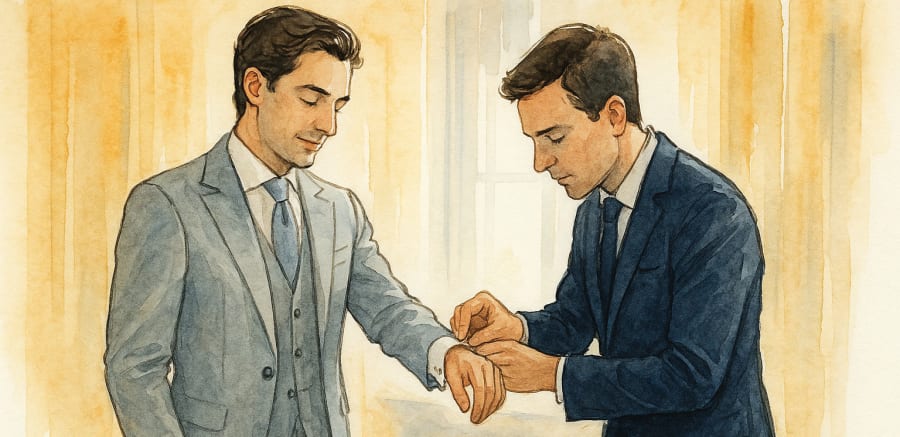 Boutons manchette mariage