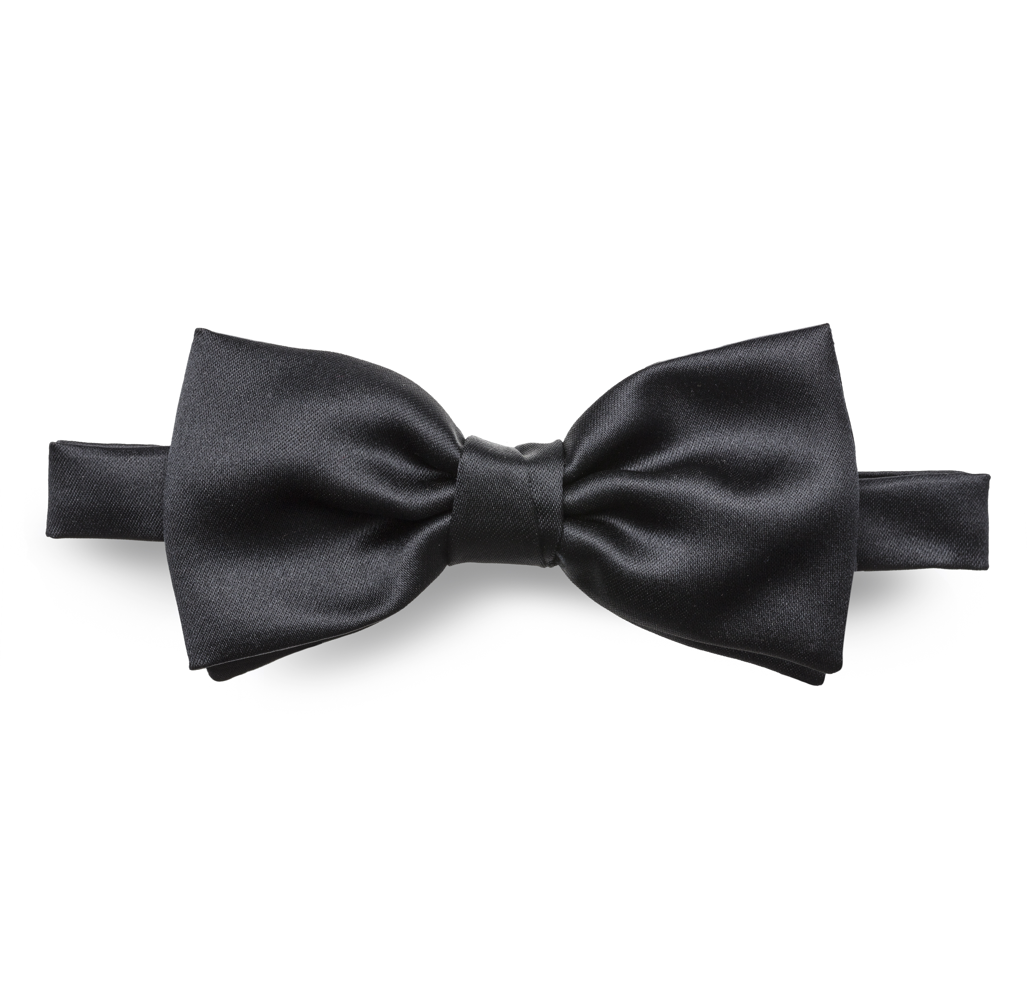 Nœud papillon noir satin
