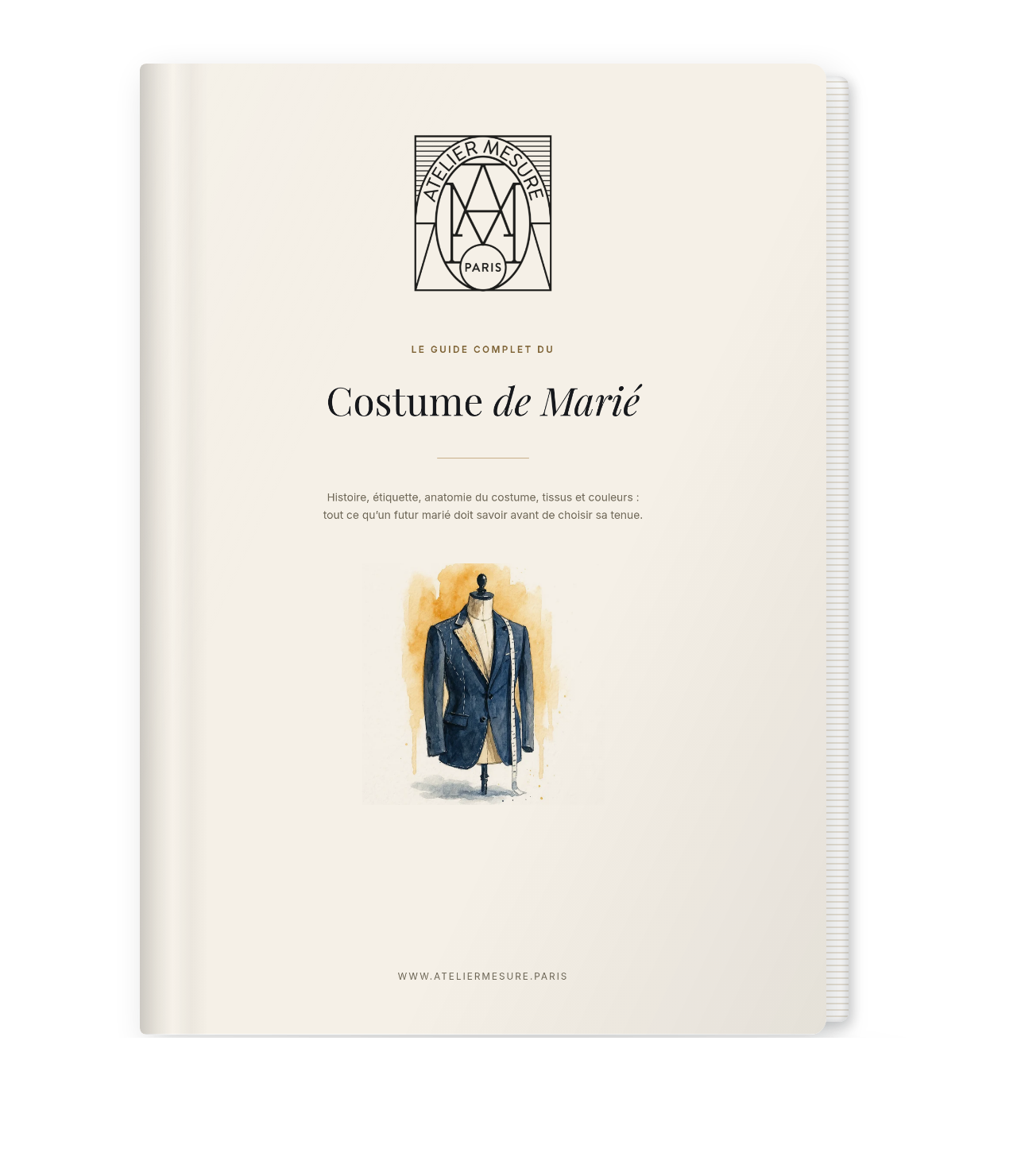 Le guide du costume de marié.