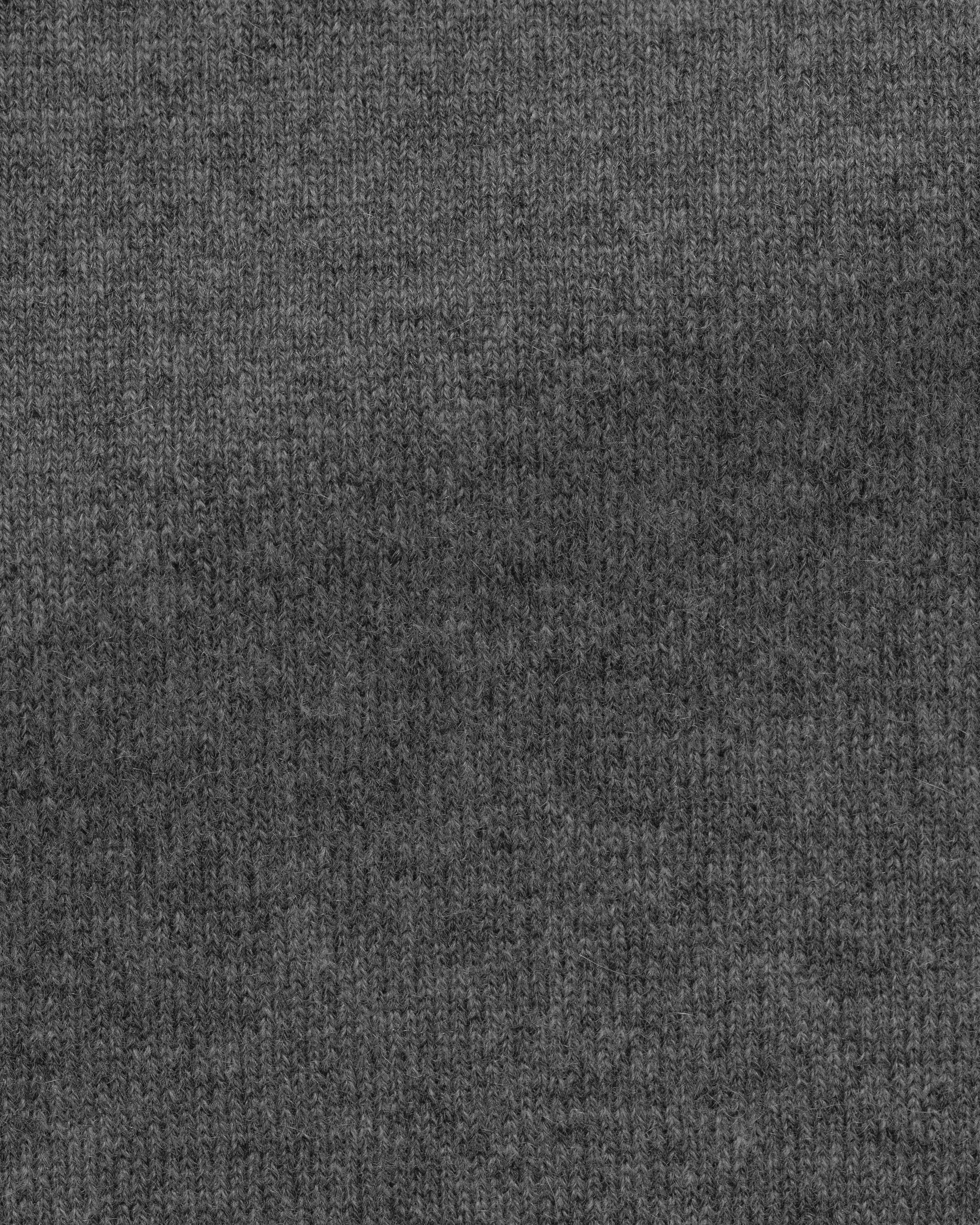 dark-heathered-gray-cashmere-full-button-bomber-knit-mkc1038-custom-knitwear, view 4 - Atelier Munro