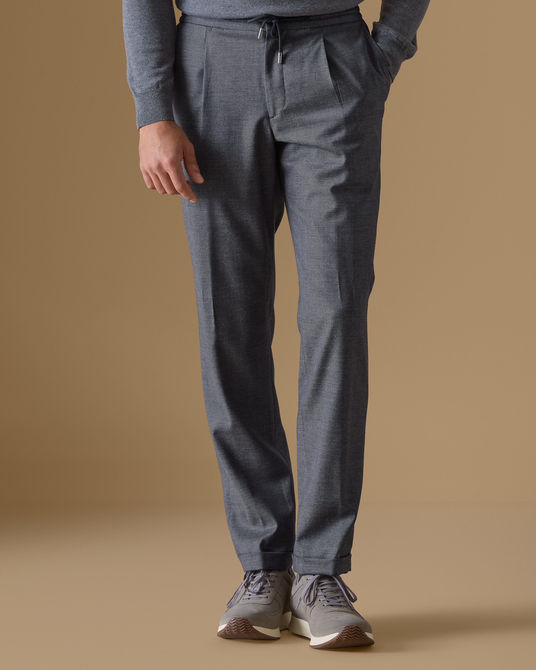 Indigo-Stretch-Wool-Utility-Suit-MS1002-custom-jackets, view 2 - Atelier Munro