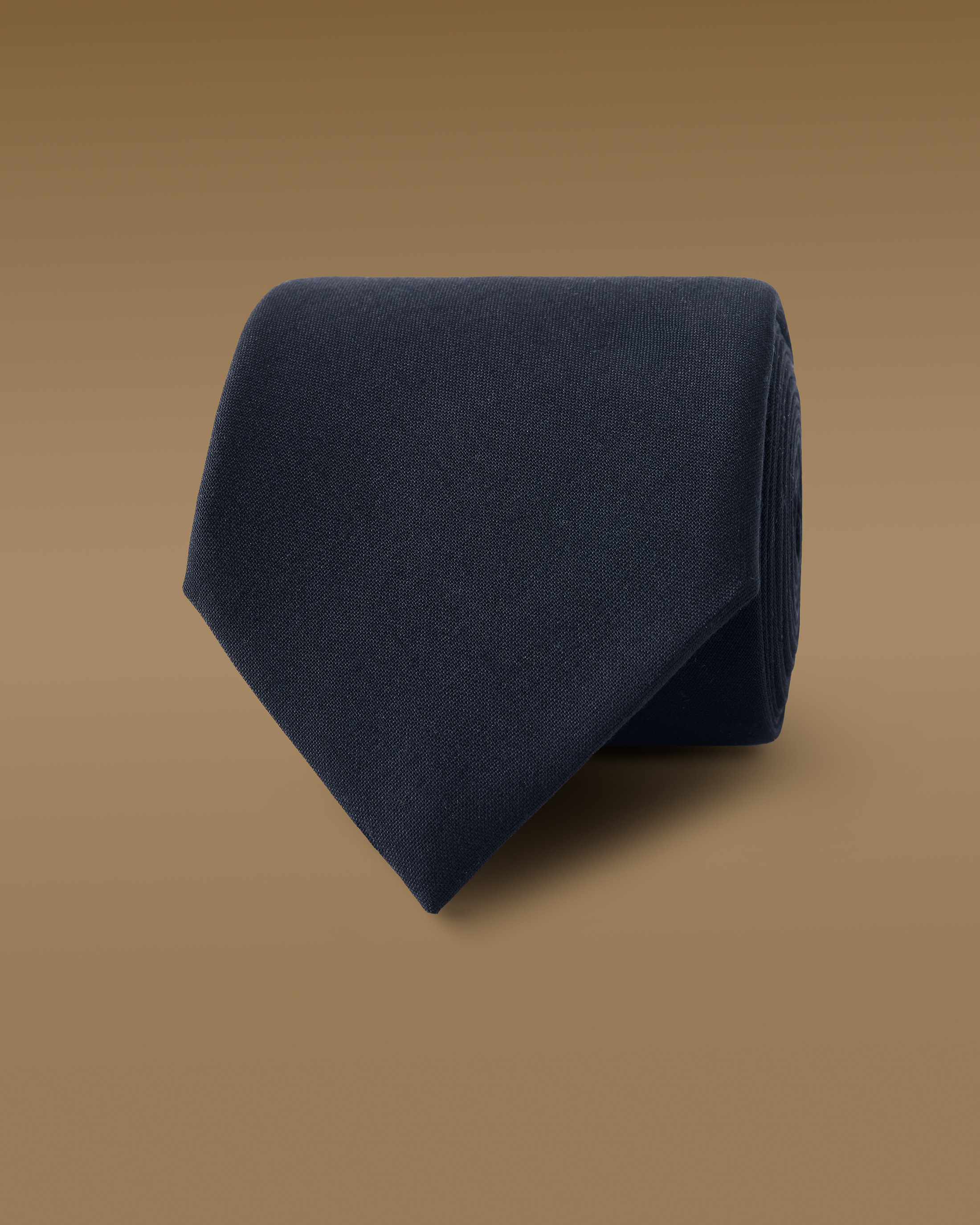 Midnight-Blue-Jersely-Wool-Tie-EF005-custom-ties, view 0 - Atelier Munro