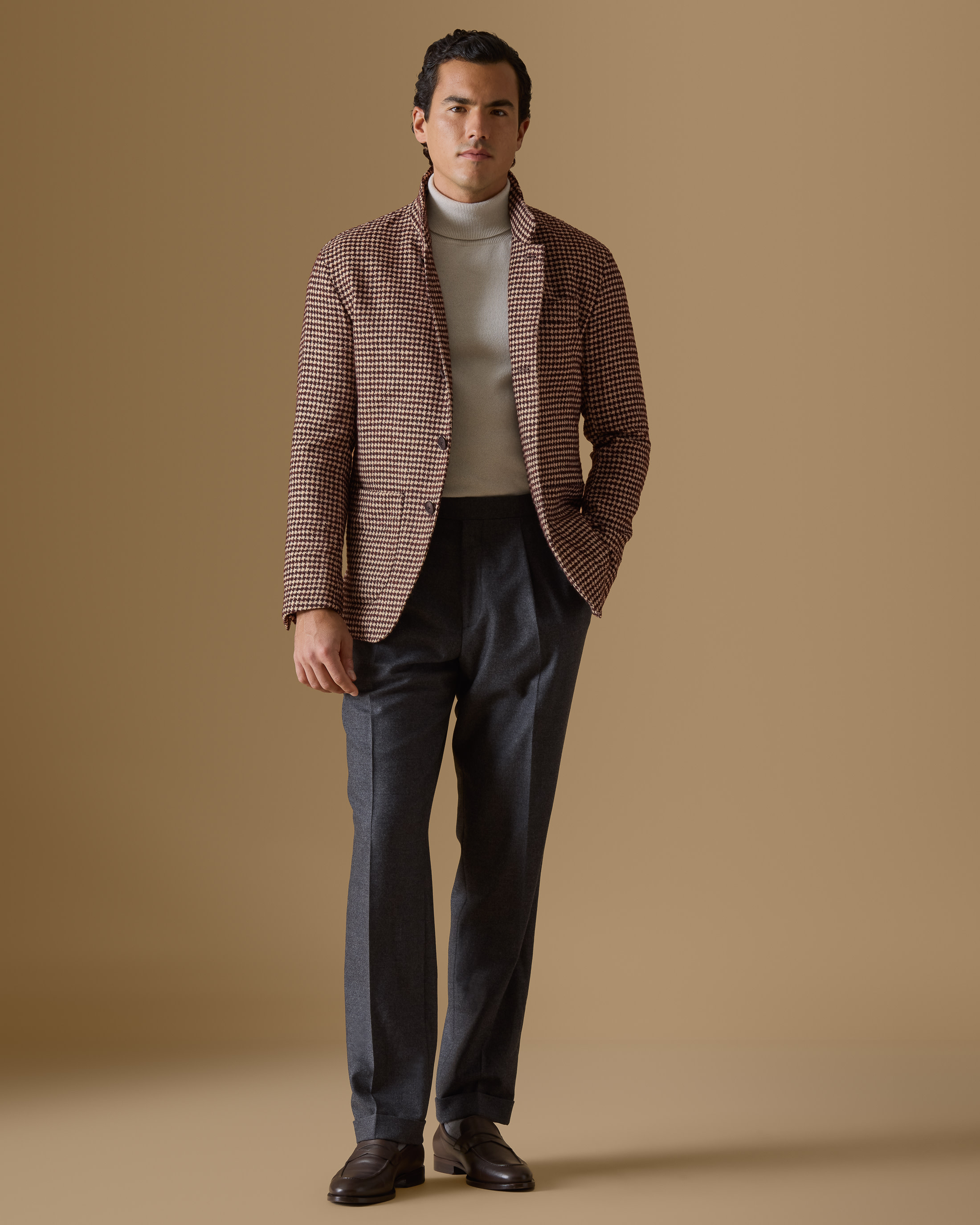 Maroon-Wool-Alpaca-Lightweight-Nehru-Jacket-MJ0773-custom-jackets, view 0 - Atelier Munro