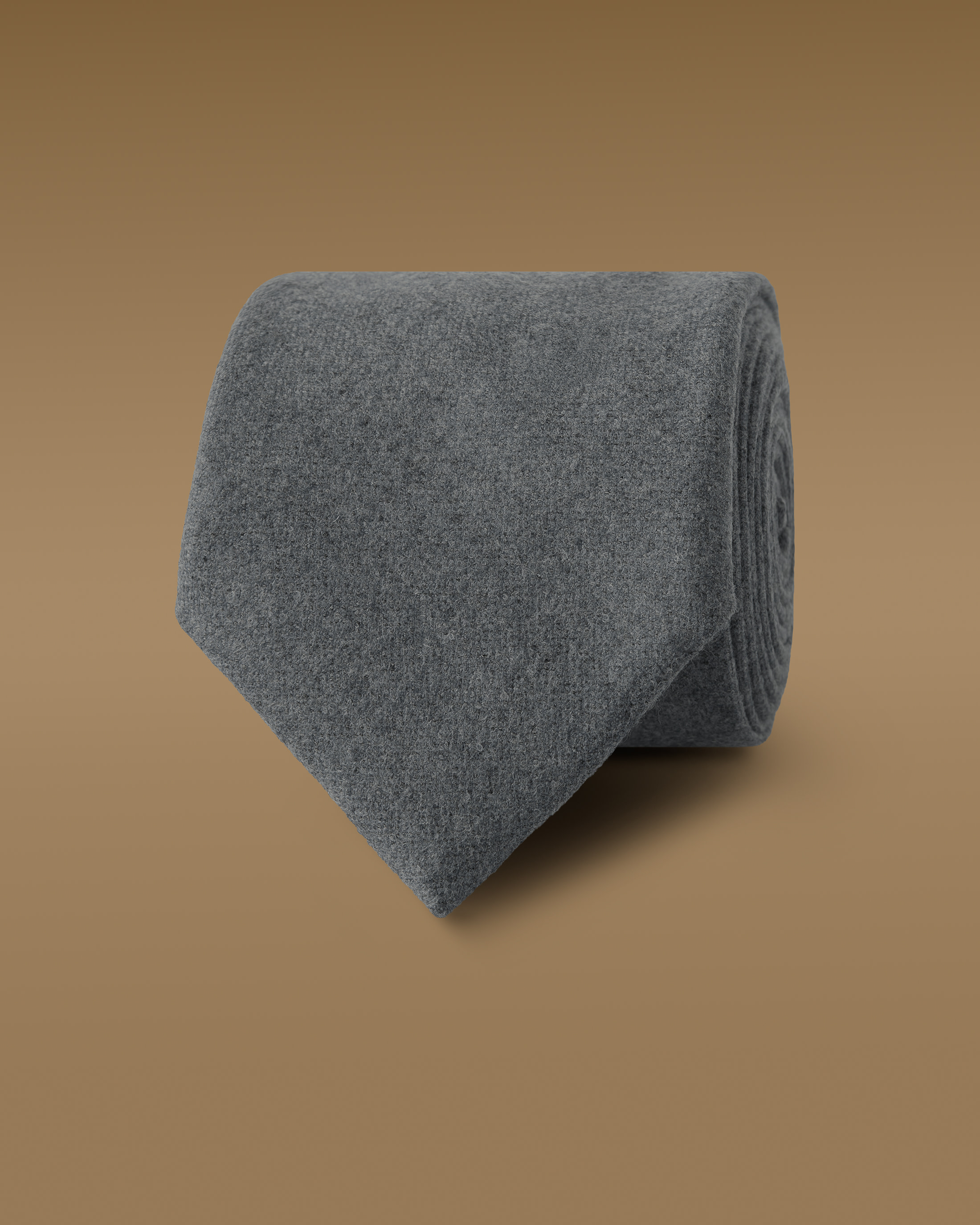 Anthracite-Stretch-Cashmere-Tie-EF027-custom-ties, view 0 - Atelier Munro