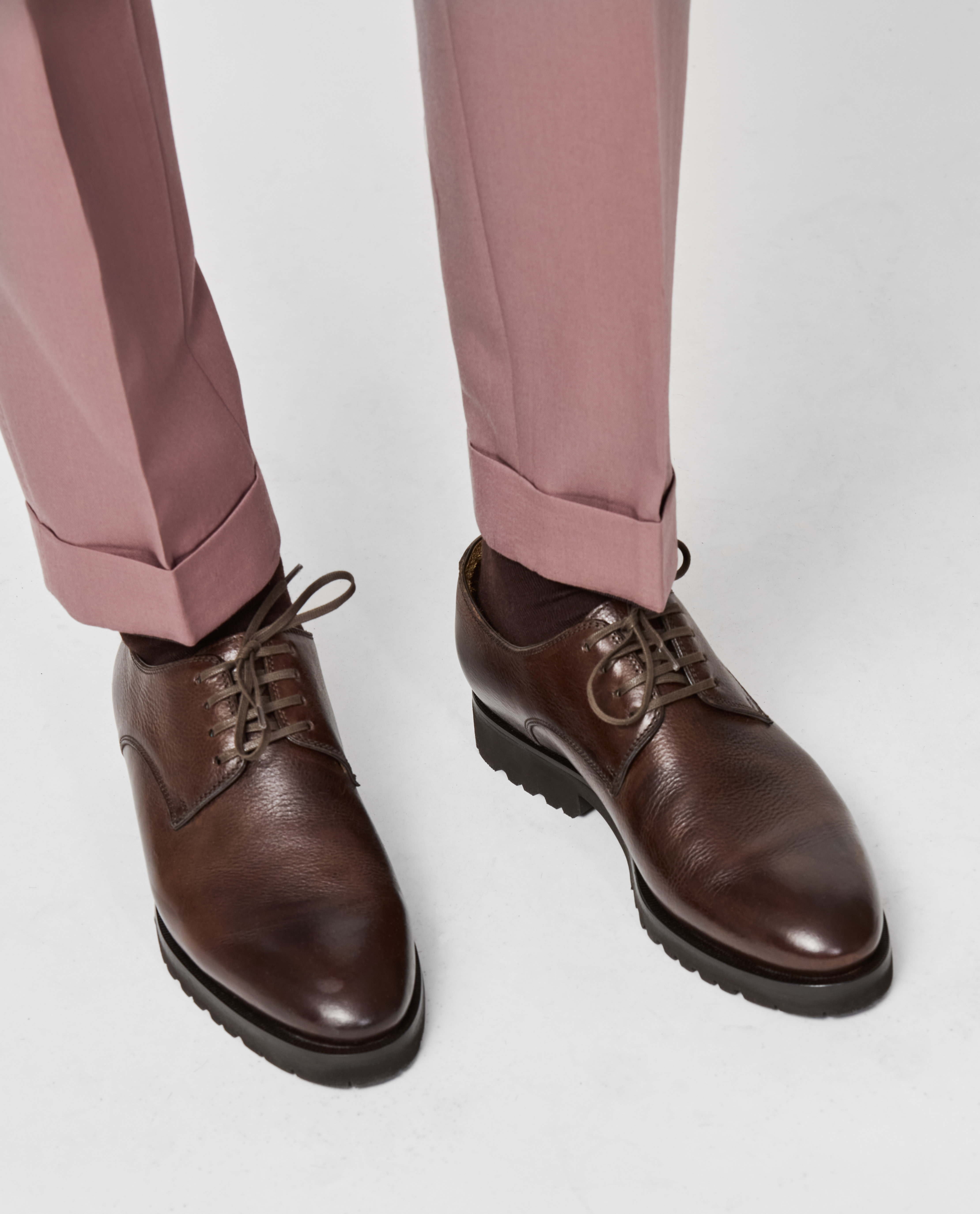 Dark-Brown-Grain-Calf-Lightweight-Plain-Tip-Derby-Derby-with-plain-tip-GRC02-custom-formal-shoes, view 0 - Atelier Munro