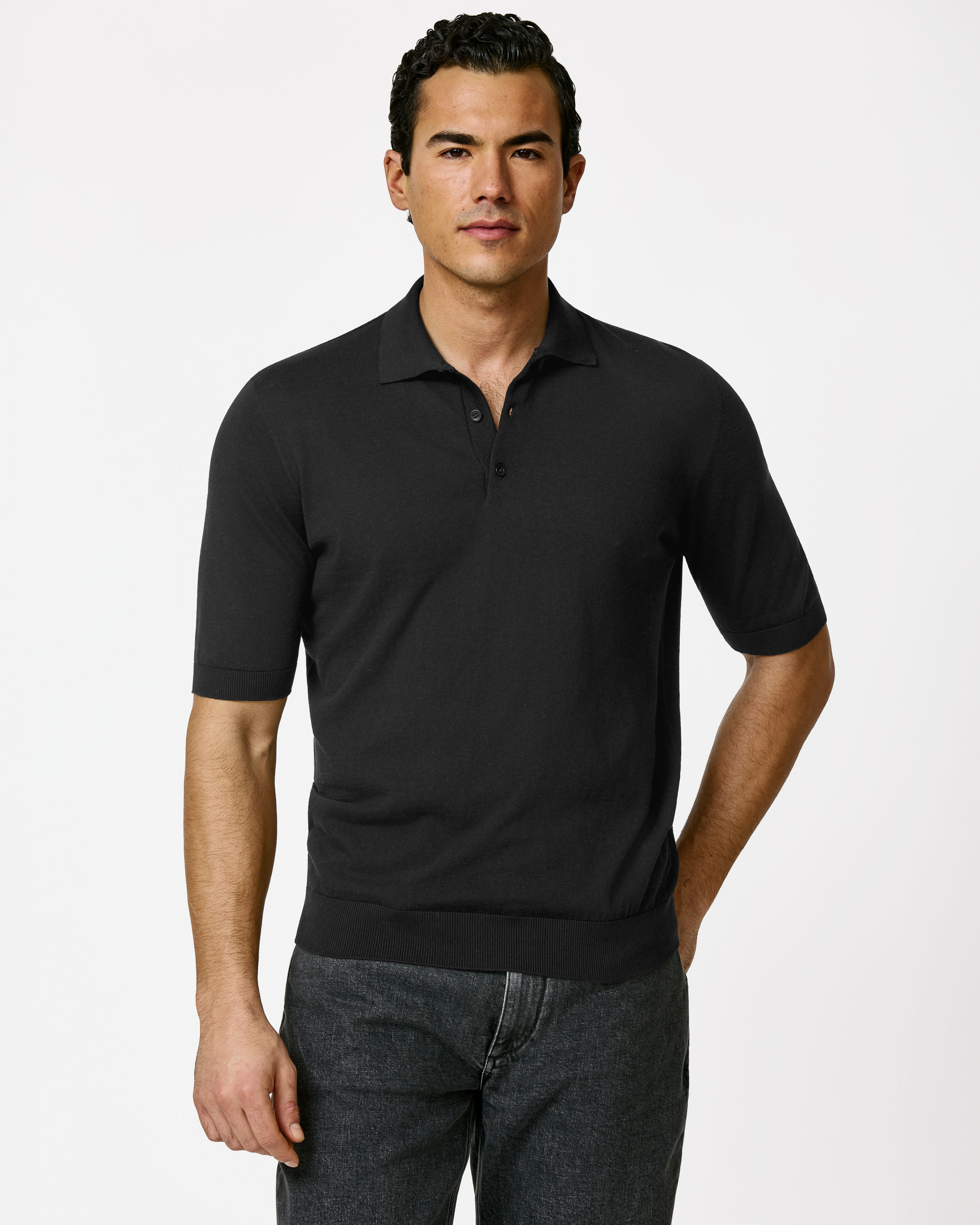 Style-MKC1260-black-cotton-silk-custom-knitwear, view 0 - Atelier Munro