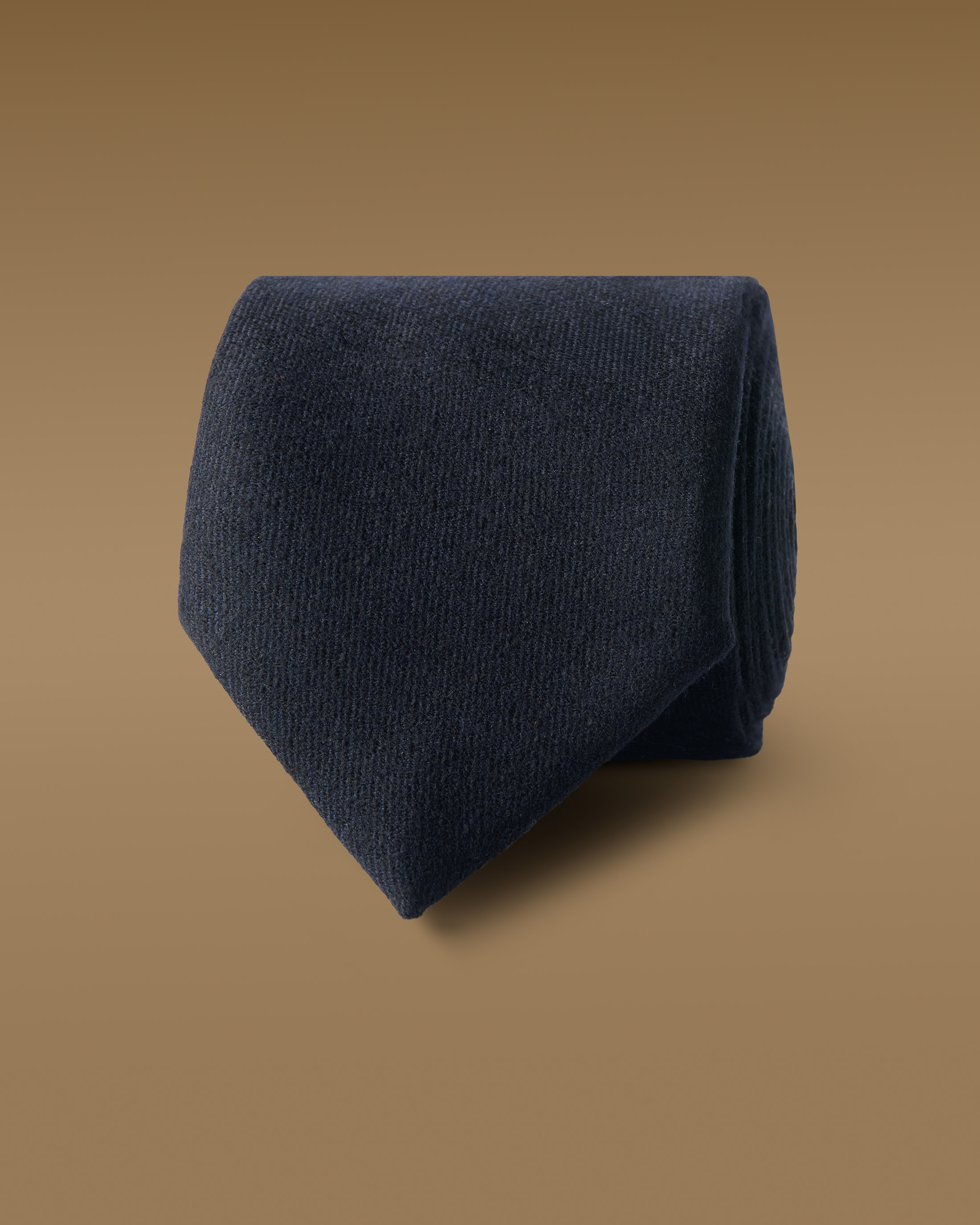 Midnight-Blue-Jersely-Wool-Tie-EF023-custom-ties, view 0 - Atelier Munro