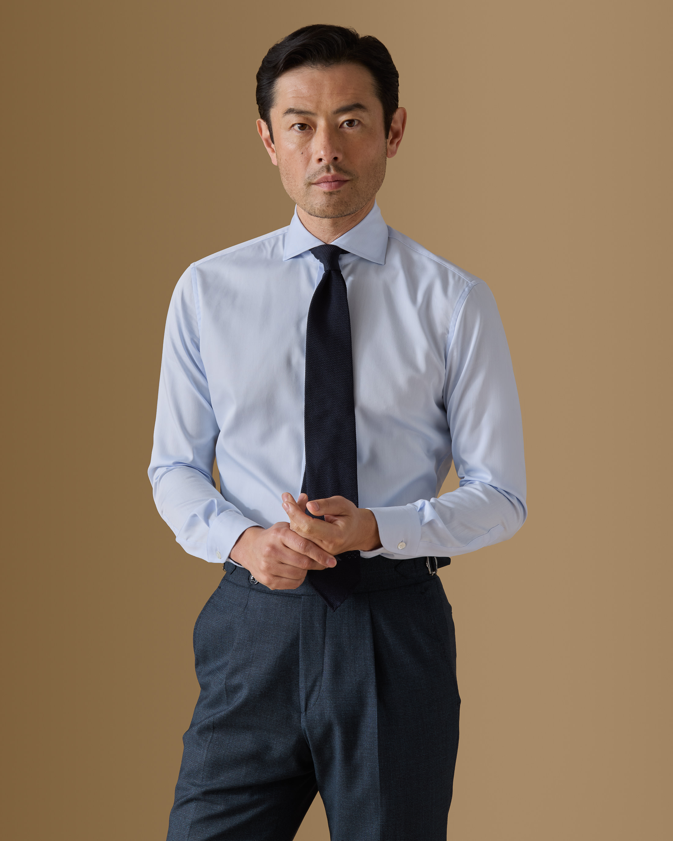 Light-Blue-Cotton-Fine-Twill-Shirt-MSHC0001-custom-shirts, view 3 - Atelier Munro