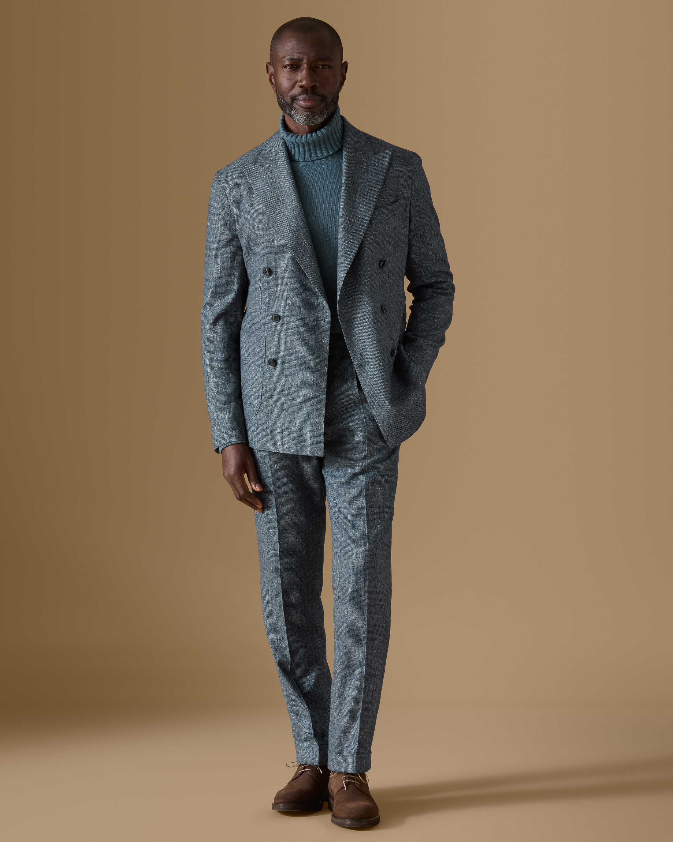 Storm-Blue-Silk-Wool-Cashmere-Glencheck-Suit-MS1006-custom-suits, view 1 - Atelier Munro