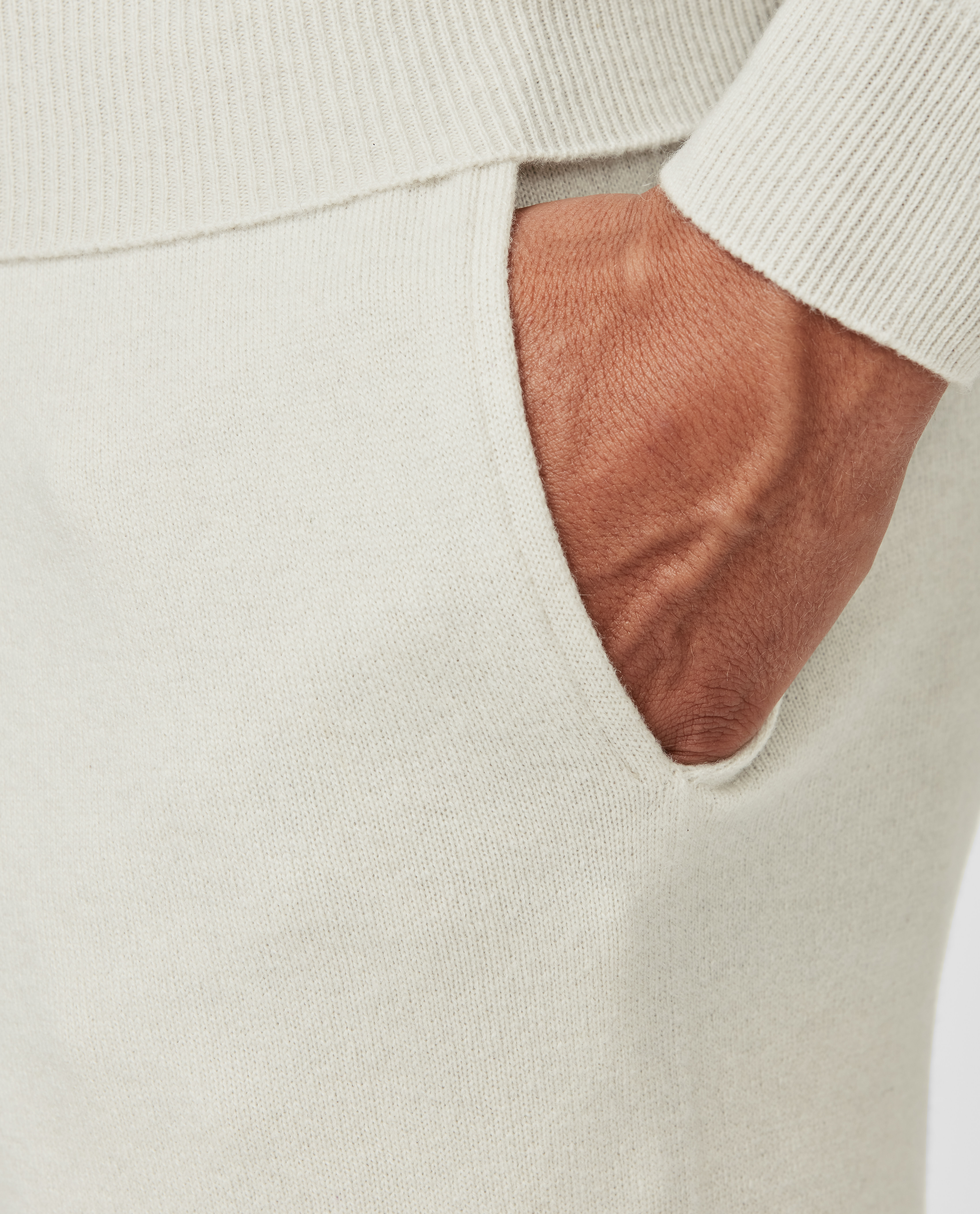 Greige-Cashmere-Leisure-Pants-MKC1043, view 3 - Atelier Munro