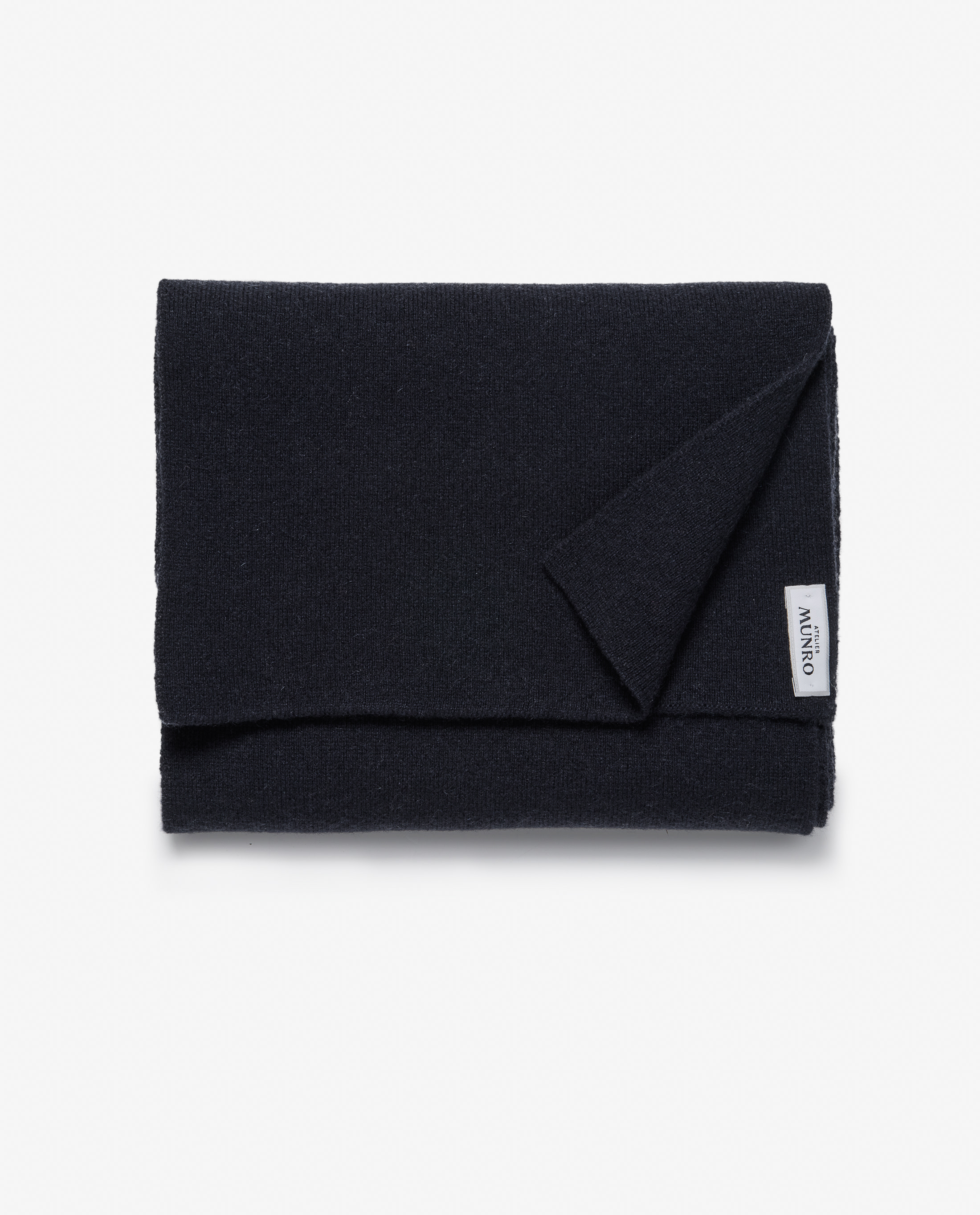 Midnight-Blue-Cashmere-Scarf-MKC1035-custom-scarfs, view 0 - Atelier Munro