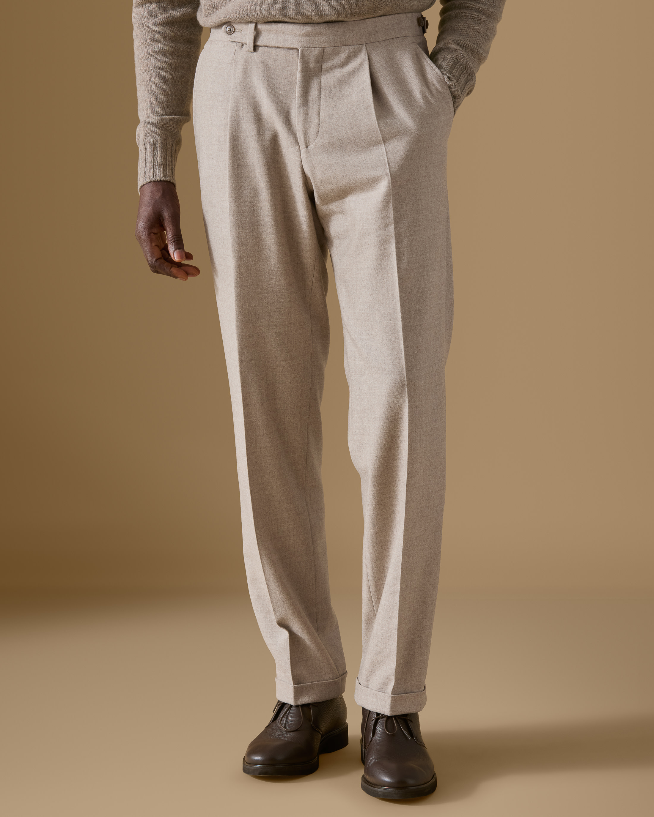 Light-Taupe-Stretch-Brushed-Wool-Utility-Suit-EF019-custom-jackets, view 4 - Atelier Munro