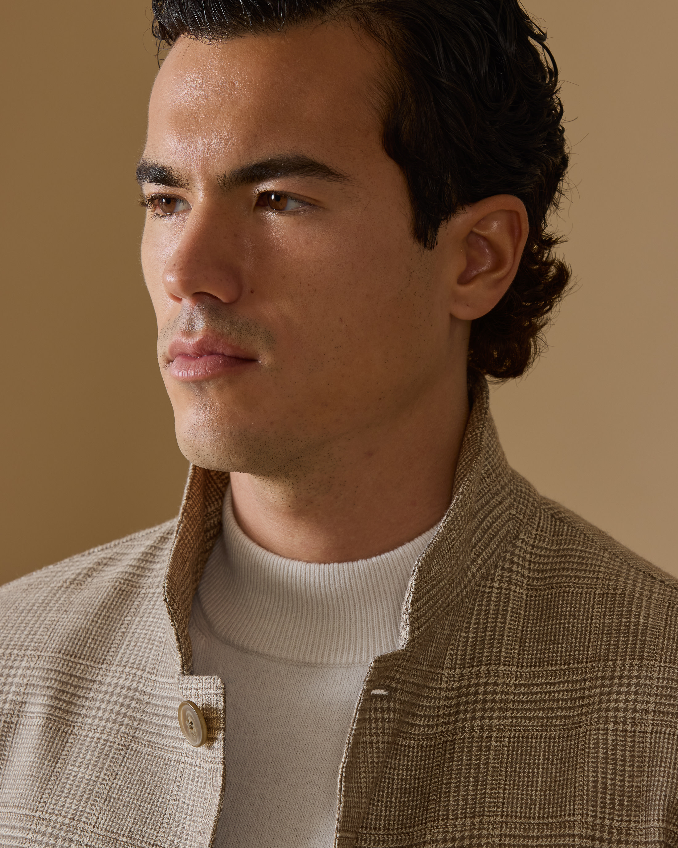 Ivory-Wool-Silk-Cashmere-Lightweight-Nehru-Jacket-MJ0766-custom-jackets, view 5 - Atelier Munro