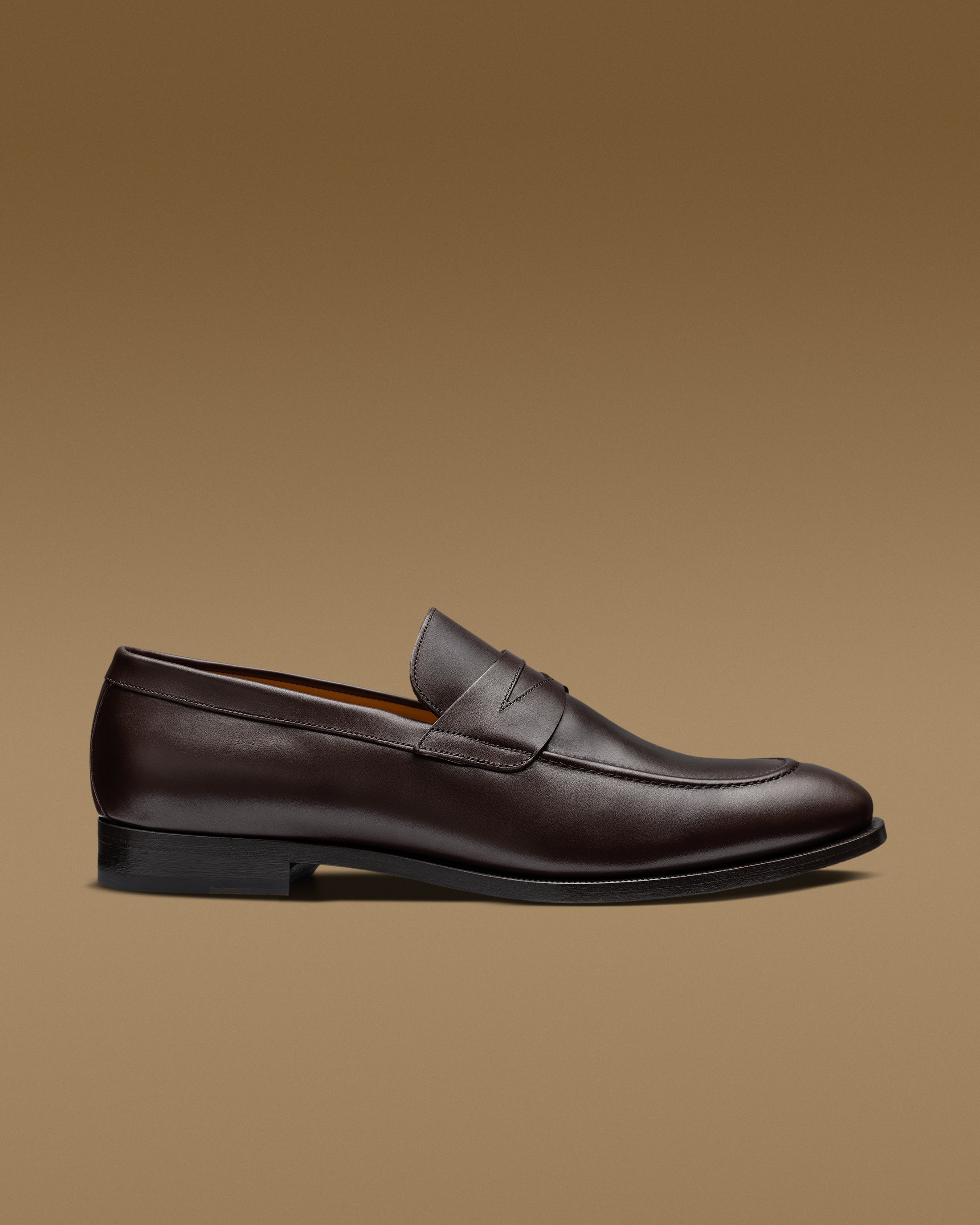 Dark-Brown-Box-Calf-Penny-Loafer-BOX01-custom-formal-shoes, view 0 - Atelier Munro